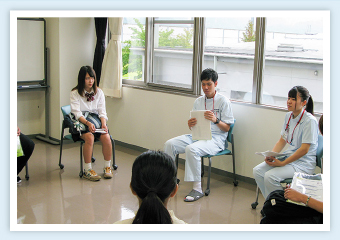 学生と交流会