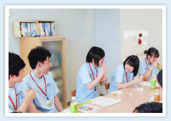 学生と交流会