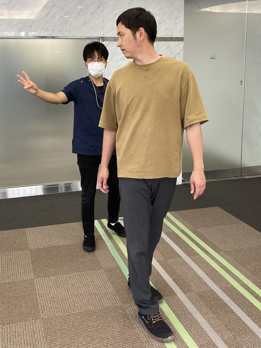 前庭リハビリテーションの様子